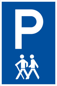 Parkplatzschild - Parkplatz für ältere Menschen - online bestellen
