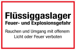 Schild für Gas- und Heizungsanlagen - Flüssiggaslager