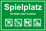 Spielplatzschild - Spielplatz