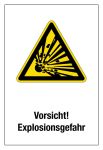 Warnschild - Vorsicht! Explosionsgefahr