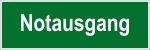 Fluchtwegschild - Notausgang   