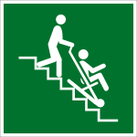 Fluchtwegschild - Rettungsstuhl  