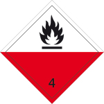 Gefahrgutzeichen - Selbstentzündliche Stoffe  