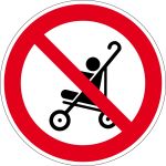 Verbotszeichen - Kinderwagen verboten