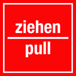 Türkennzeichnung - ziehen/ pull