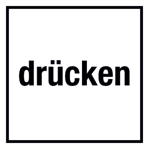 Türkennzeichnung - drücken  - Aluminium - 5 x 5 cm