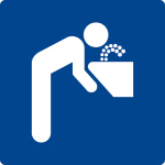 Schwimmbadschild - Trinkwasser