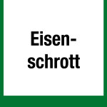 Wertstoffkennzeichen - Eisenschrott