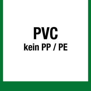 Wertstoffkennzeichen - PVC - Folie Selbstklebend - 5 x 5 cm