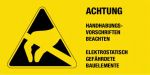 Warnschild - Achtung Handhabungsvorschriften beachten