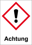 GHS Kennzeichnung - Achtung   